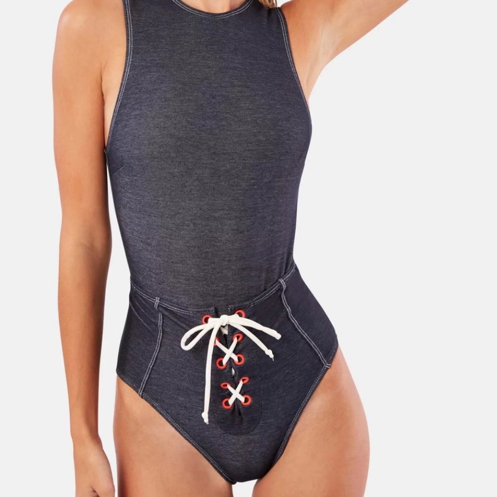 NWT solid and striped grace one piece